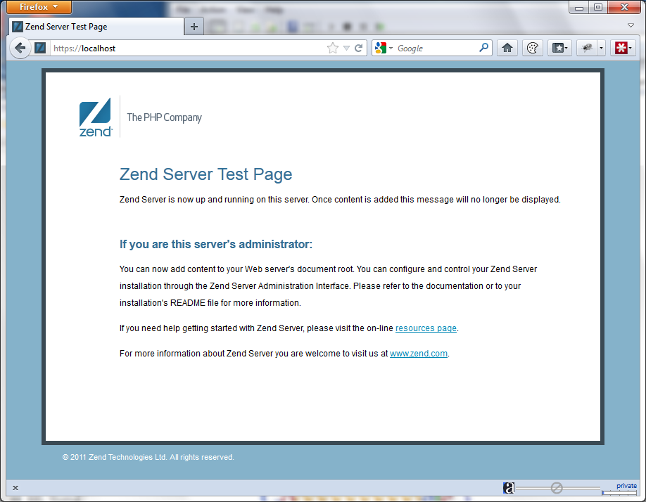 How to enable ssl on zend server for mac pc